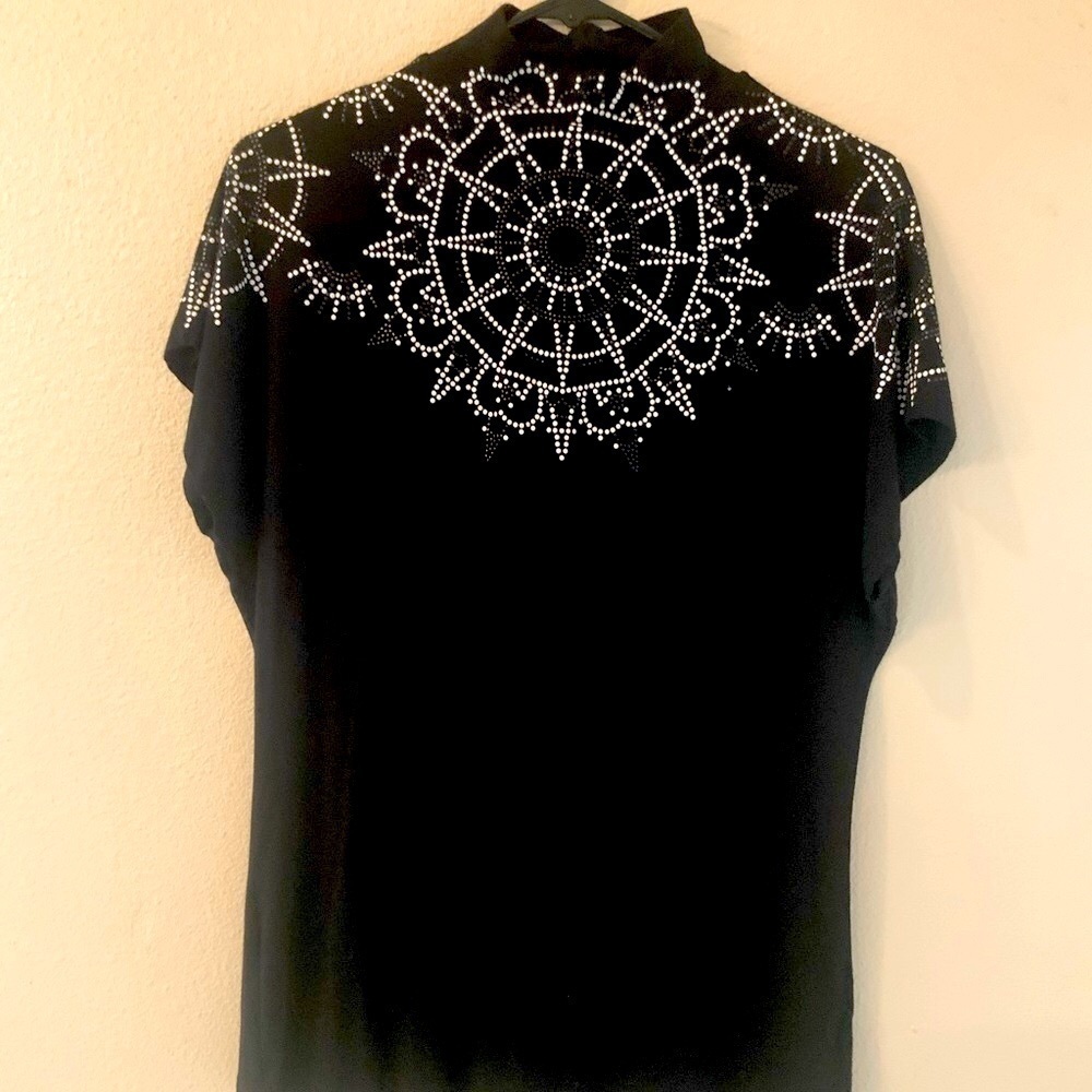 Grayse cap sleeve studded top